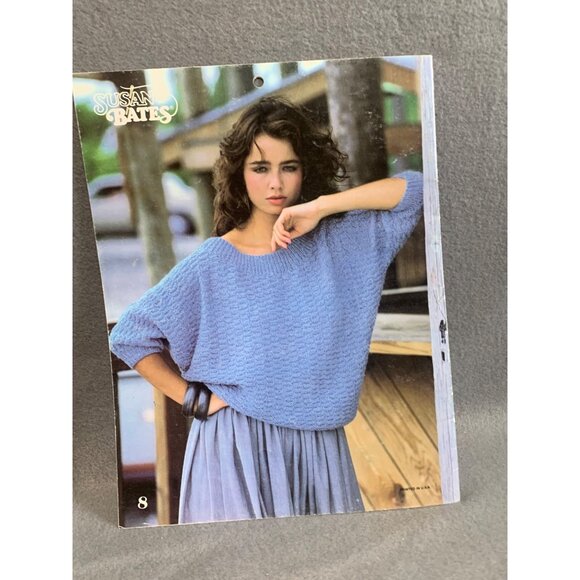 Vintage Susan Bates Patons Linen Look Knit Patterns Book No. 1768 Cotton Top & P - Picture 2 of 2